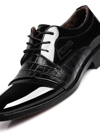 pattern autumn men's pointed business dress shoes leather men's shoes single shoes shoes men