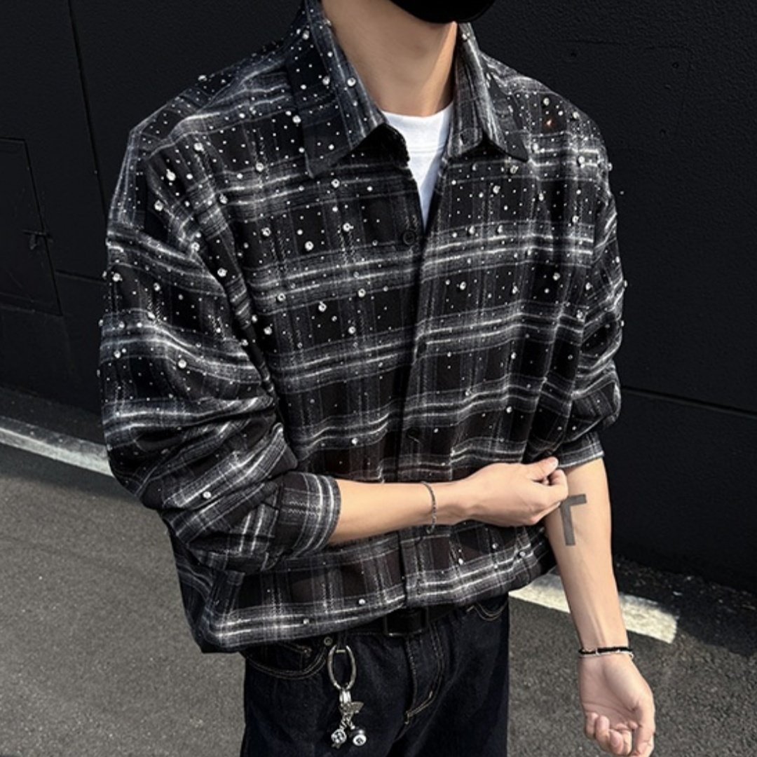 7e08562b-8b0a-4e25-bcda-b8121e894f8e.jpg Starry Heavy Embroidery Hot Drilling Shirt Men's Retro Coat