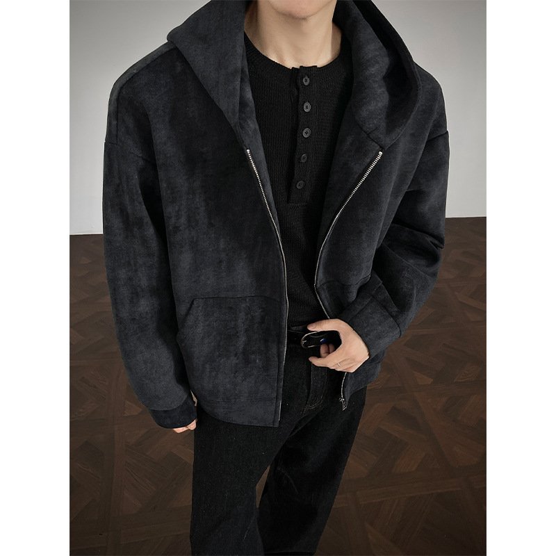 dcabdd77-777b-43d7-9d5e-78565dbb0166.jpg American Retro Tie-dyed Hooded Plus Size Sweater Coat For Men - Image 6