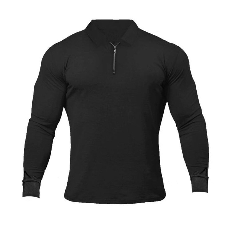 c31ec1b2-418d-4382-aafd-284e3f20c1b4.jpg Fitness Sports Long-sleeved Polo Shirt Men Fashion Casual - Image 5